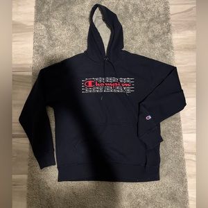 Champion Marine Blue Men’s Large Hoodie 90s￼vintage